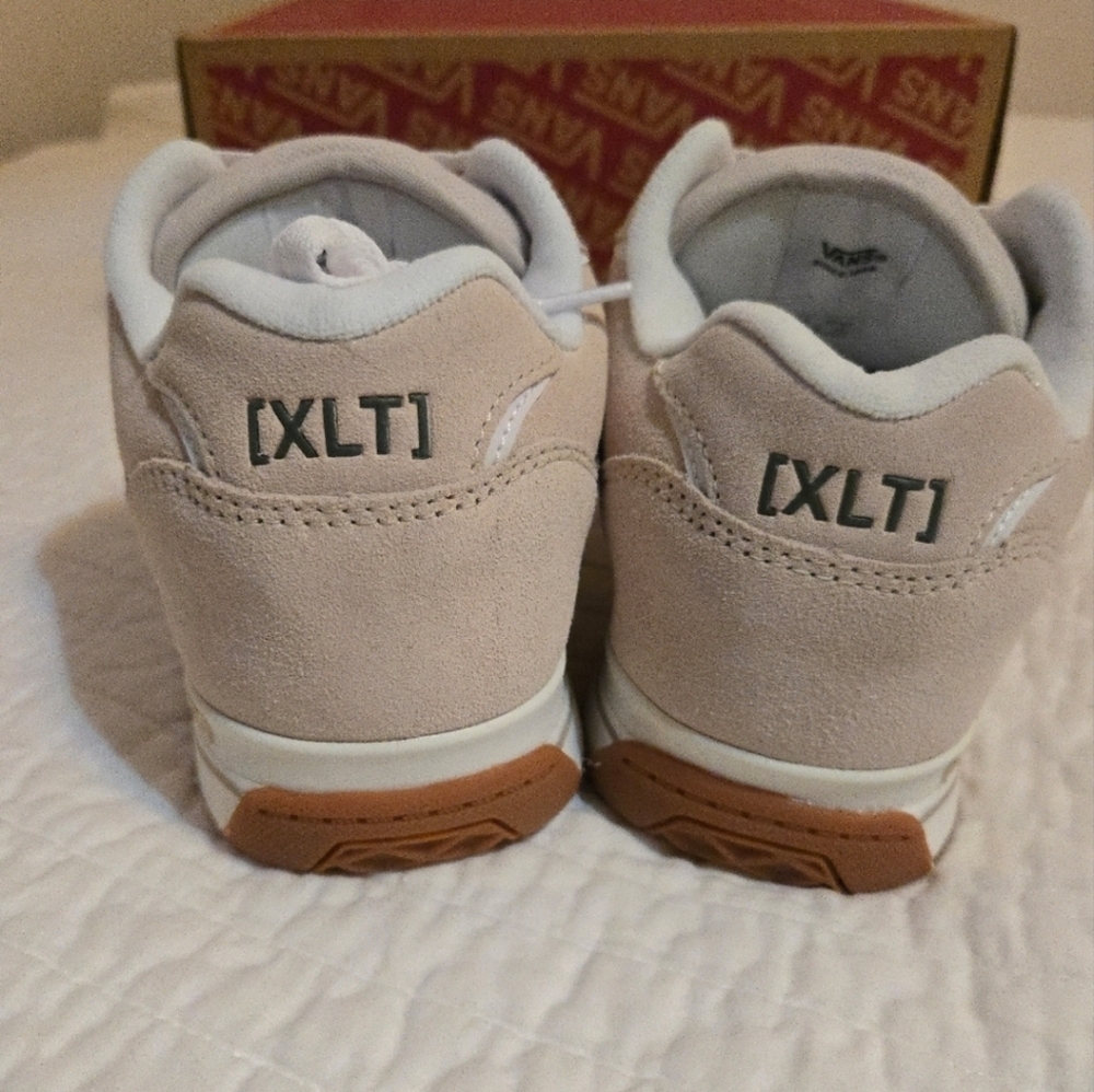 Vans Rowley XLT Skate Suede Men 9 Rainy Day Tan and White Y2K Retro 092025 - Picture 6 of 8